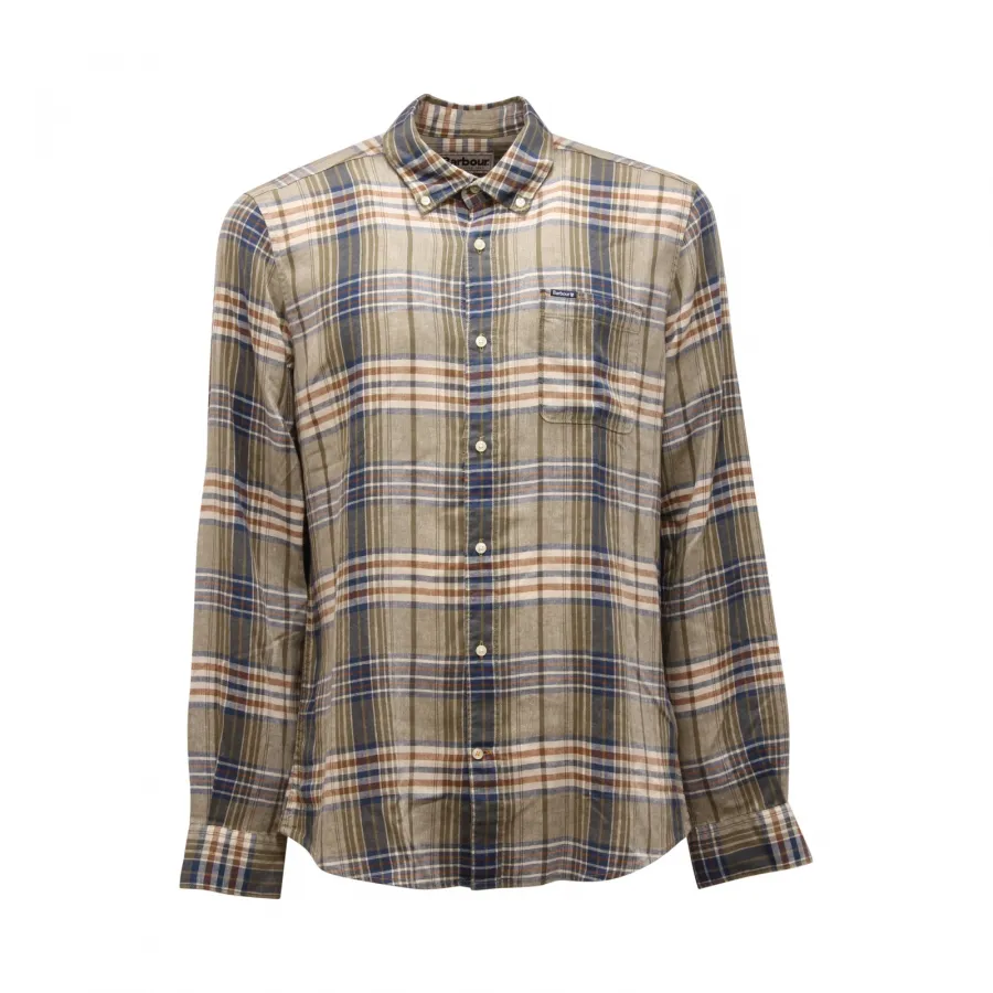 1233AS camicia uomo BARBOUR LANESKIN TAILORED man shirt