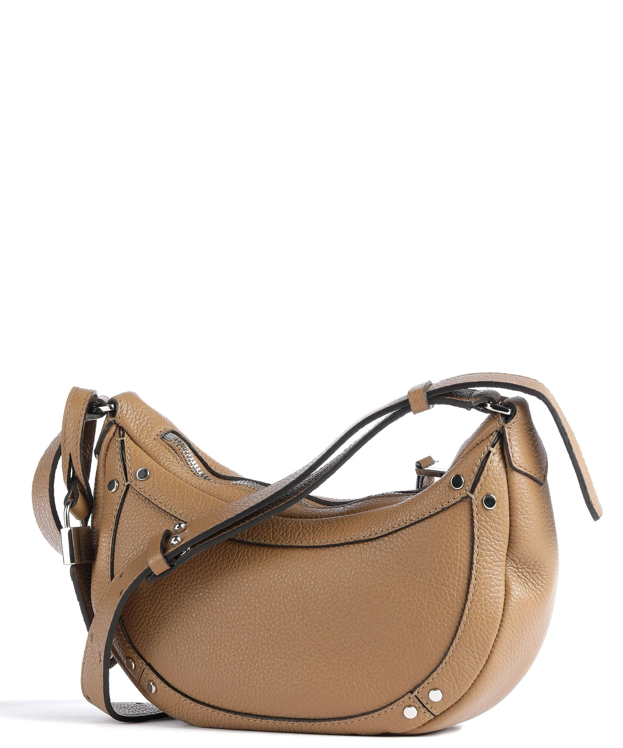  BOSS Ivy Borsa a tracolla pelle di vacchetta grana marrone chiaro  