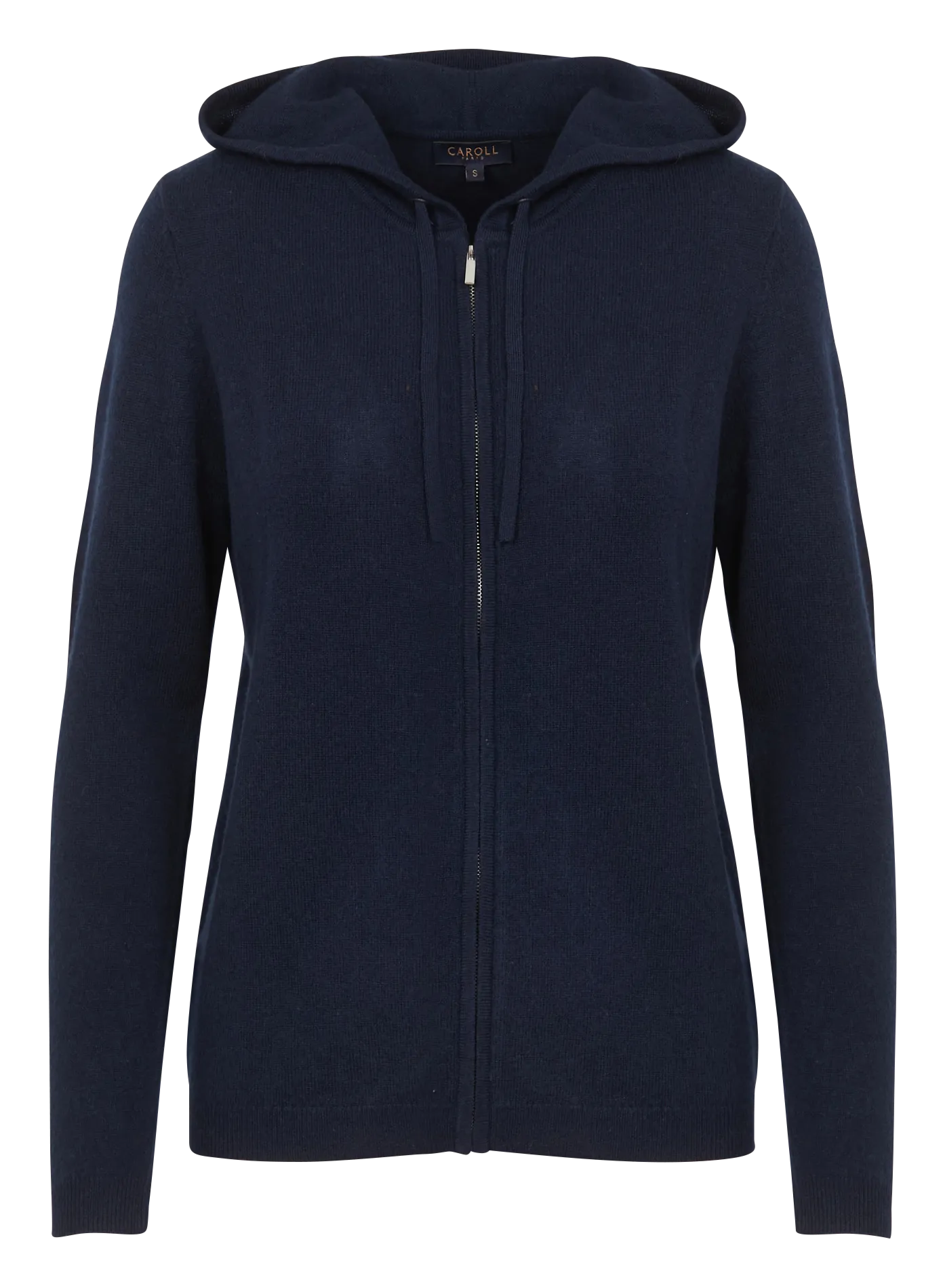  CAROLL   BASILEB - Cardigan con cappuccio in misto lana | Blu