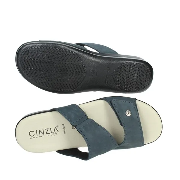 Cinzia Soft  CIABATTE BASSE MQ802763 BLU