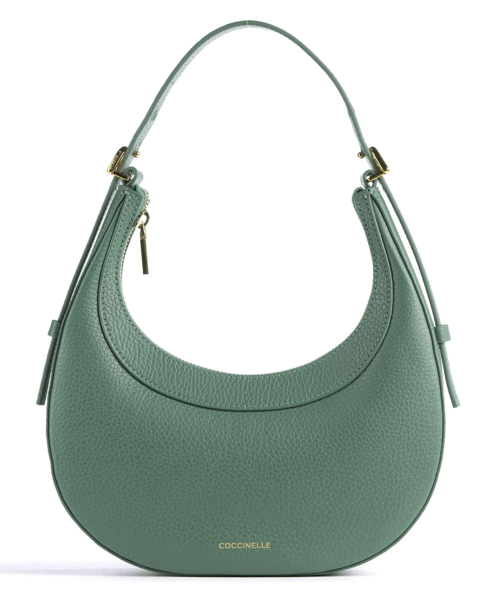  Coccinelle Whisper Borsa a spalla pelle di vacchetta grana verde  
