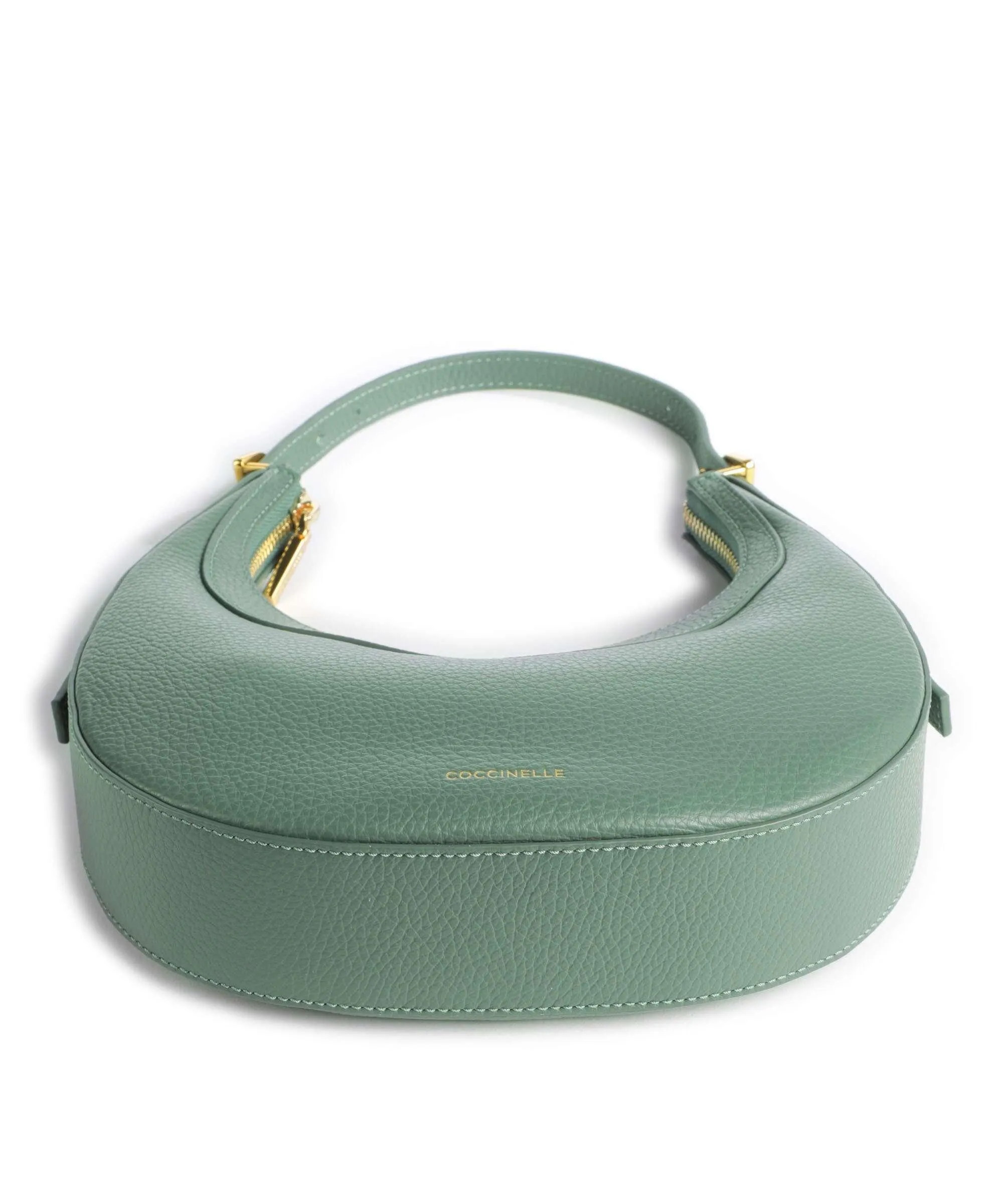  Coccinelle Whisper Borsa a spalla pelle di vacchetta grana verde  
