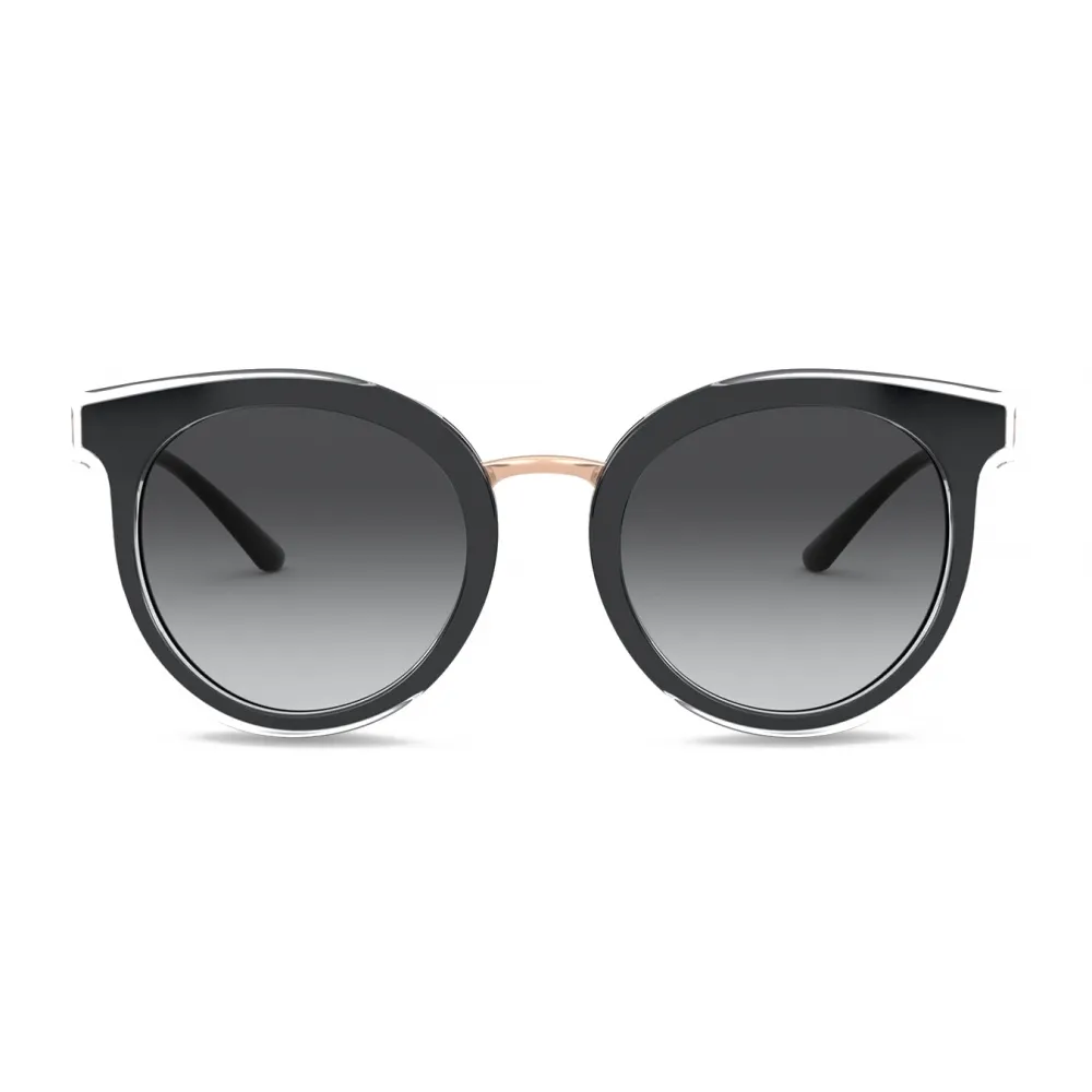 Dolce & Gabbana - Occhiale da Sole Double Line - Nero - Dolce & Gabbana Eyewear