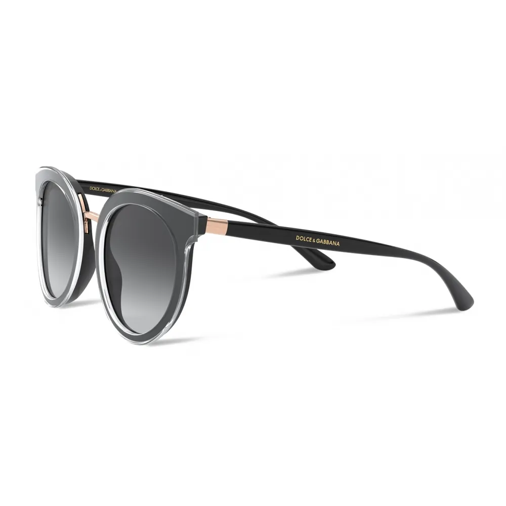 Dolce & Gabbana - Occhiale da Sole Double Line - Nero - Dolce & Gabbana Eyewear