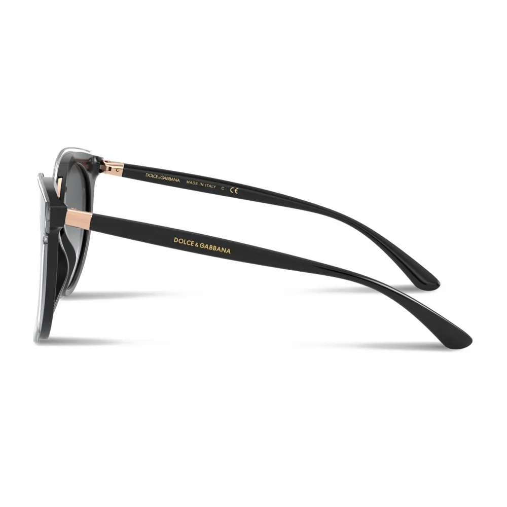 Dolce & Gabbana - Occhiale da Sole Double Line - Nero - Dolce & Gabbana Eyewear