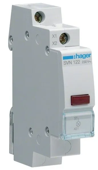 Lampada spia 1 Modulo 230V Rosso Hager SVN122