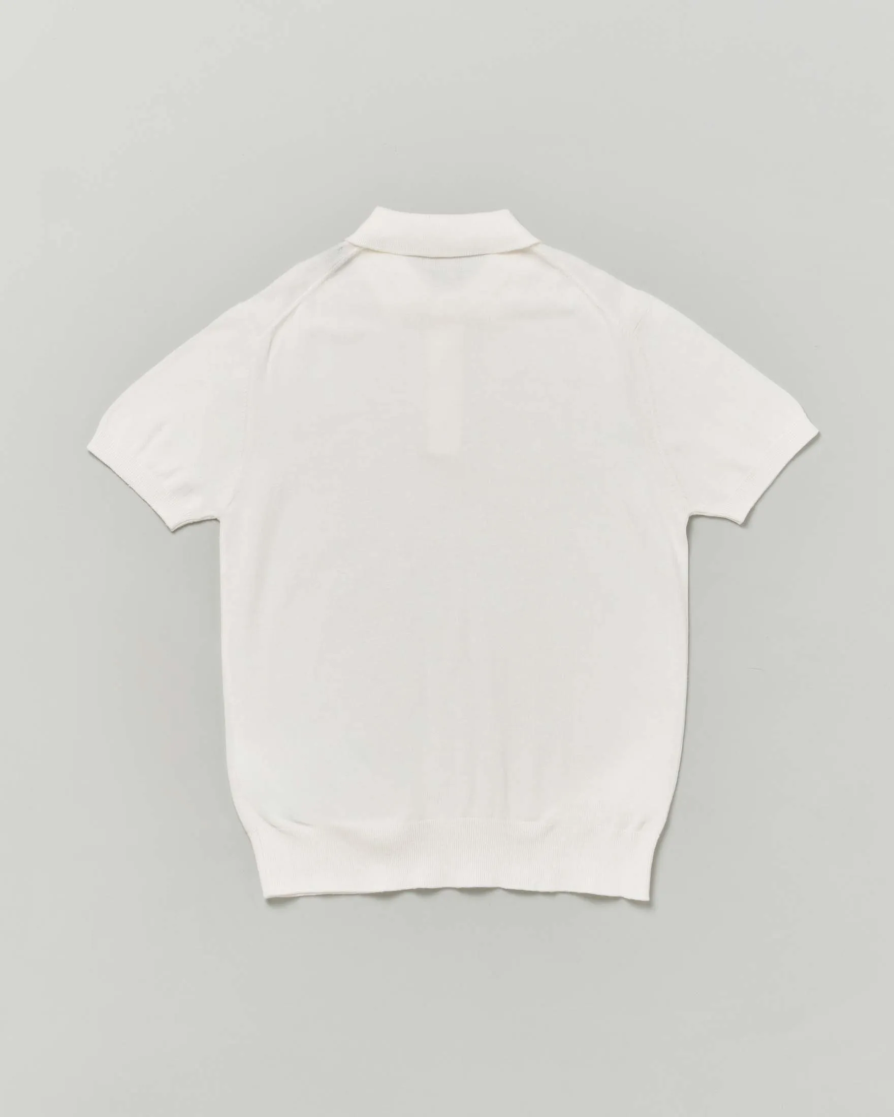 Polo avorio in leggero cotone a maniche corte L-2XL