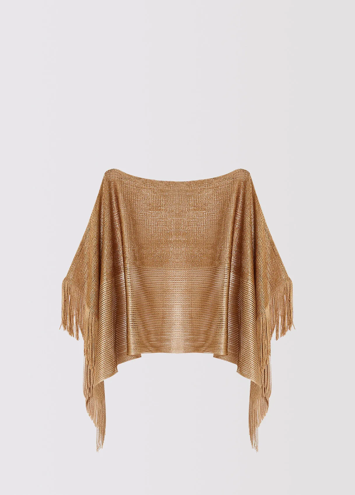 Poncho con frange