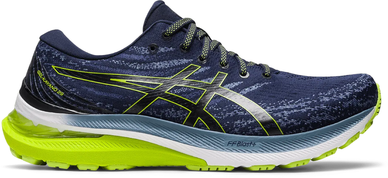SCARPA DA RUNNING DA UOMO ASICS KAYANO 29 MIDNIGHT LIME ZEST 1011B440 404