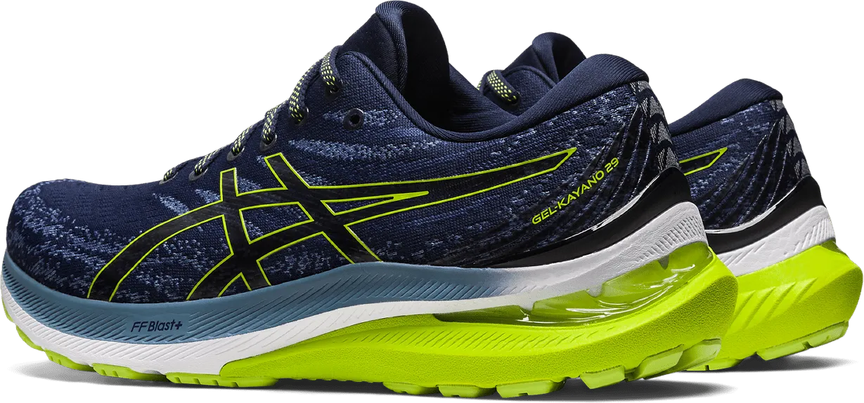 SCARPA DA RUNNING DA UOMO ASICS KAYANO 29 MIDNIGHT LIME ZEST 1011B440 404