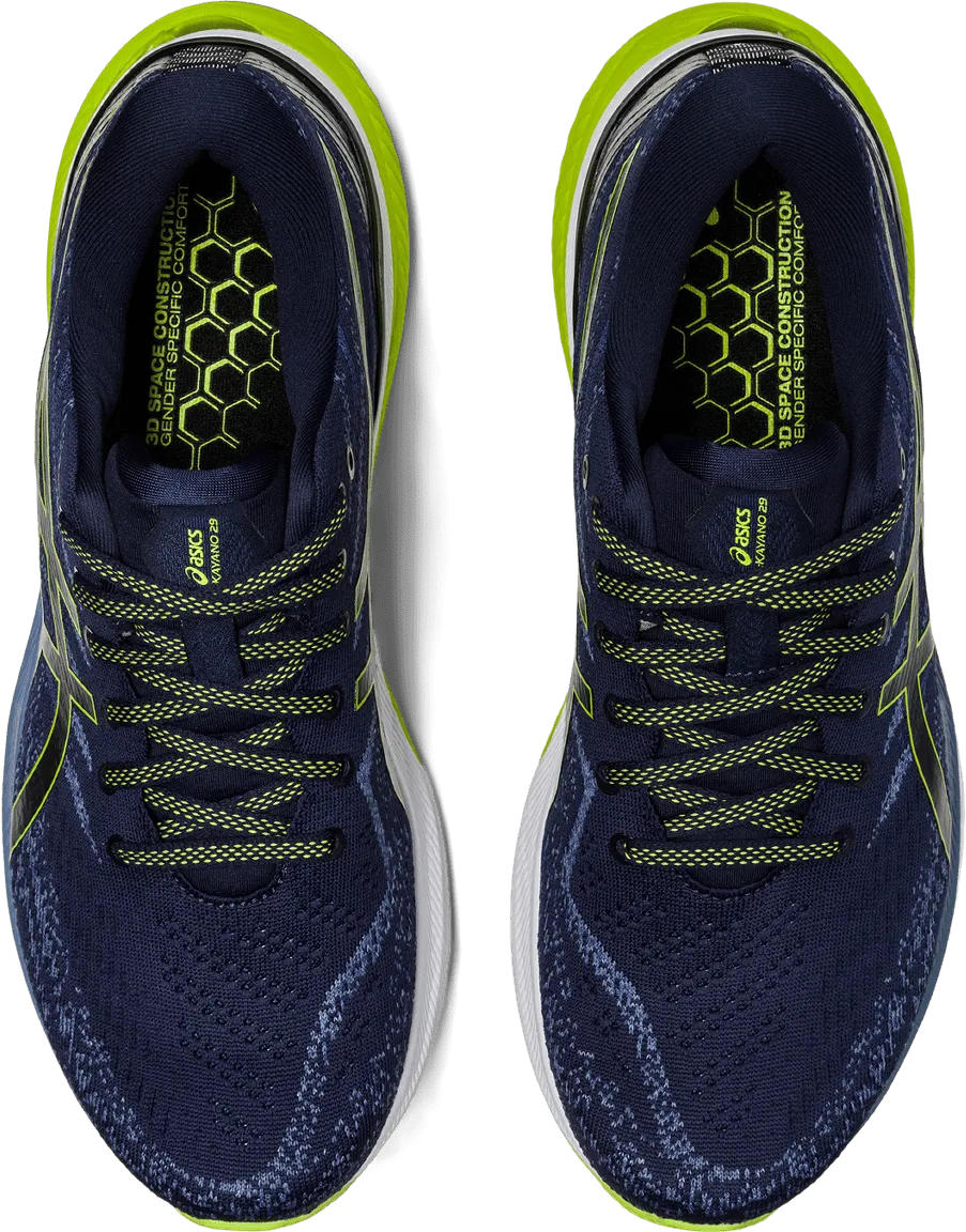SCARPA DA RUNNING DA UOMO ASICS KAYANO 29 MIDNIGHT LIME ZEST 1011B440 404