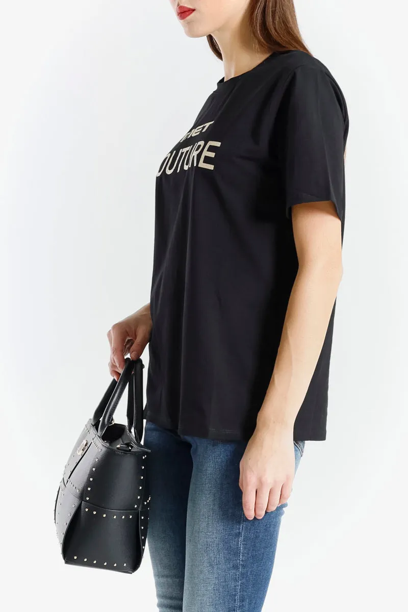T-shirt con Logo Couture