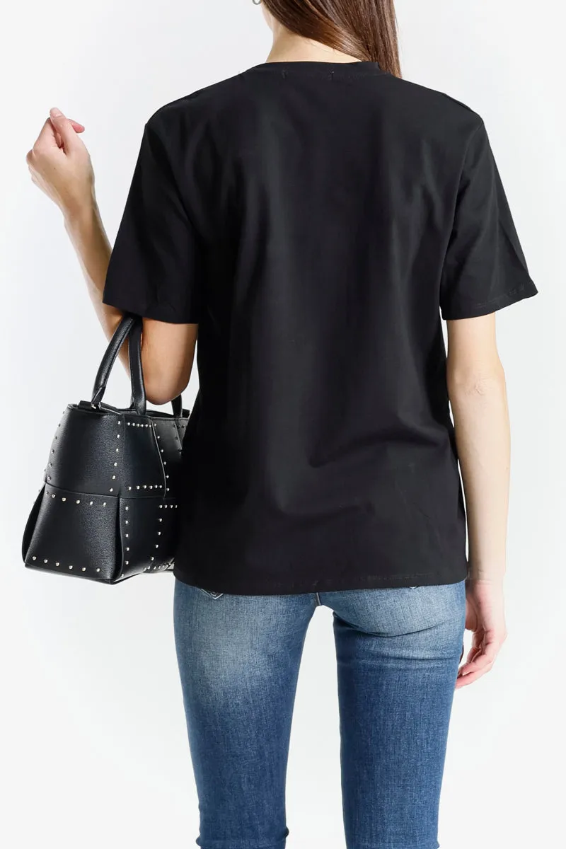 T-shirt con Logo Couture