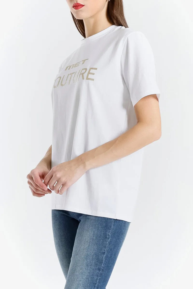 T-shirt con Logo Couture