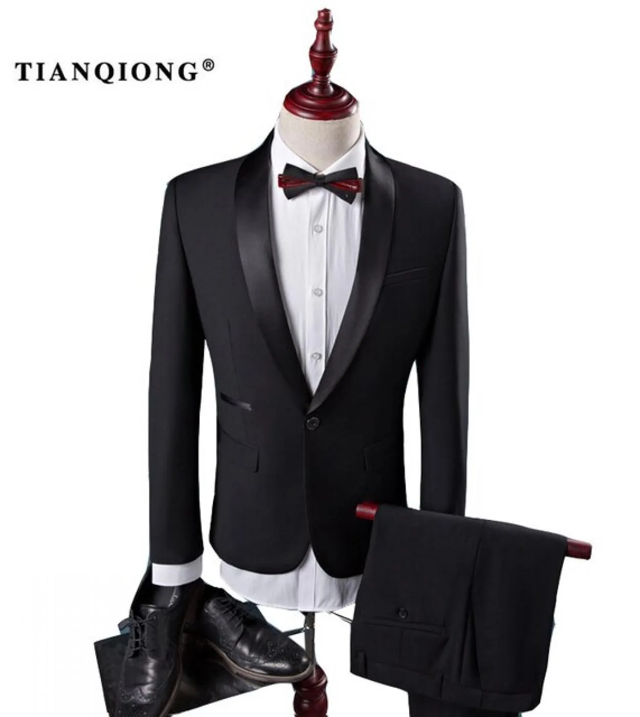Tian Qiong Cheap New Coat Pant Designs Cotone di alta qualità Nero Abiti casual Uomo, Abito da sposa Abito casual Uomo, plussiz